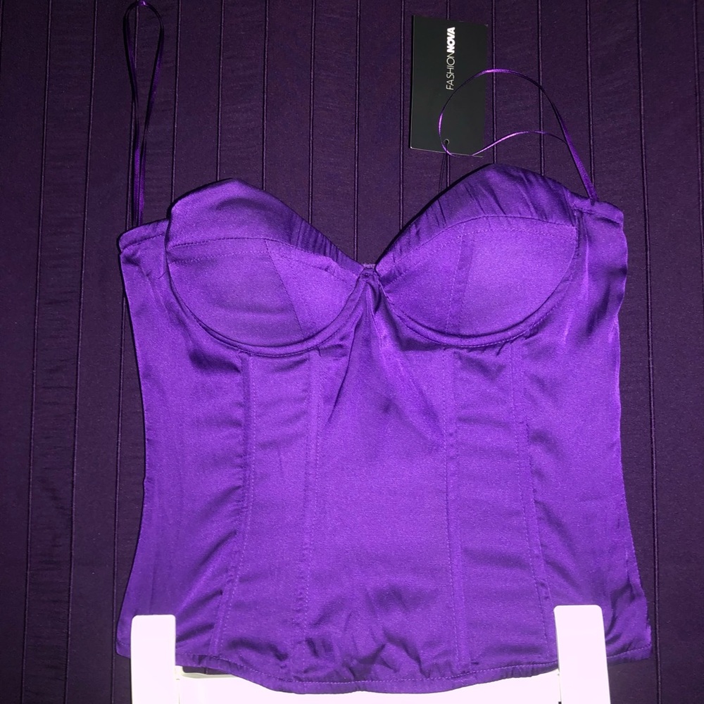 Satin corset